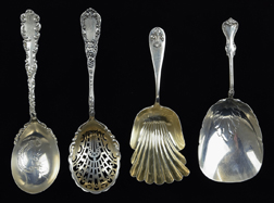 Four Large Sterling Serving Pieces
