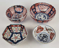 Four Early Imari Bowls