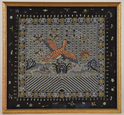 Early Chinese Silk Embroidered Panel
