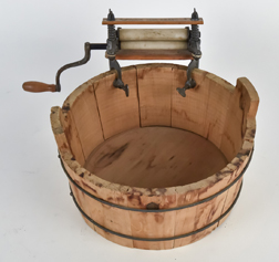 Child's Wood Wash Tub & Wringer