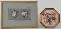 Two Framed Pieces Needlework