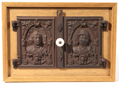Ornate Cast Victorian Stove Doors