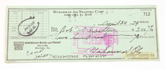 Muhammad Ali Autographed Check