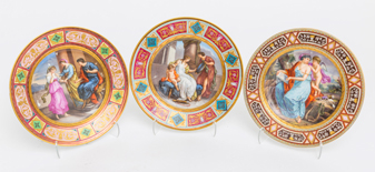 Three Royal Vienna Plates
