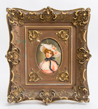 KPM Plaque of Young Lady