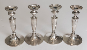 Set of Four Gorham Sterling Candlesticks