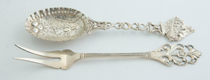 Two Continental Sterling Serving Pieces