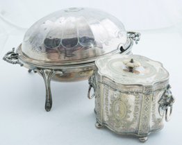 Two Fine Pieces of Silver Plate Holloware