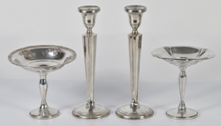 Sterling Tazzas & Candlesticks