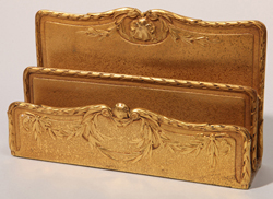 L.C. Tiffany Bronze Gold Dore Letter Holder