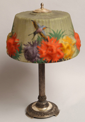 Pairpoint Puffy Table Lamp with Hummingbird 