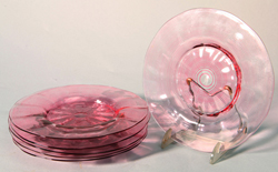 Libby Art Glass Plates