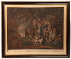 Fine 1795 British Hunting Lithograph