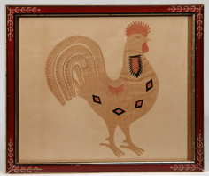 Folk Art Cut-Paper Rooster