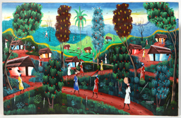 Pierre Henry (1924- ) Haitian Oil Painting