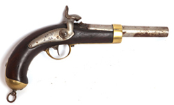 TULLE FRENCH PERCUSSION NAVAL PISTOL 