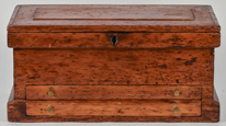 Small Pine Tool Chest with Drawers