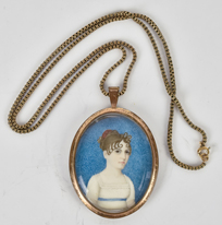 Miniature Portrait of Young lady