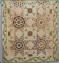 Early Pieced & Appliqued Quilt