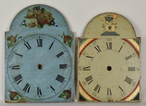 Two Early Wooden Clock Faces