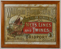 Hounsell & Co. Nets, Lines, and Twines Sign