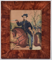 19th Century Watercolor of Civil War Soldier