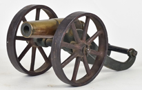 Dated 1886 Brass Signal Cannon