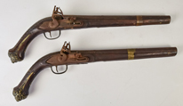 Pair Turkish Flintlock Pistols