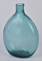 Swirl Ribbed Midwestern Glass Flask