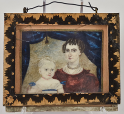Folk Art Miniature of Mother & Child