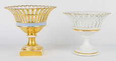 Two Old Paris Porcelain Compotes