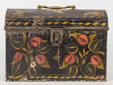 Early Tole Decorated Document Box