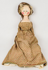 Wood Queen Anne Period Doll