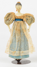 Rare Queen Anne Wood & Gesso Doll