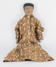 Early American Oil Cloth Doll