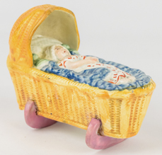 Early Staffordshire Child in Cradle