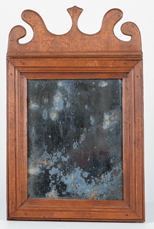 Period American Country Queen Anne Mirror
