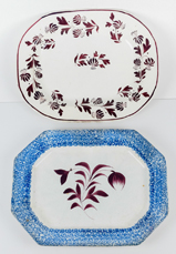 Two Early Staffordshire Platters
