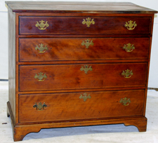 CHIPPENDALE CHERRY INLAID CHEST
