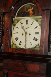 Face of grandfather clock