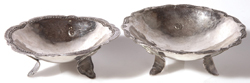 PR. SILVER FOOTED SAUCE DISHES 