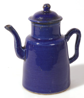 EARLY CHINESE BLUE GLAZED TEAPOT 