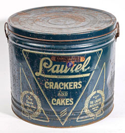 Laurel Brand Crackers & Cakes Tin
