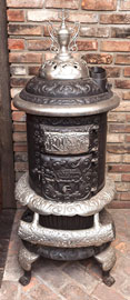 Beckwith Round Oak Cast Iron Heating Stove
