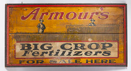 Armour's Fertilizer Painted Wooden Sign