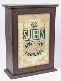 Sauer's Flavoring Extracts Cabinet
