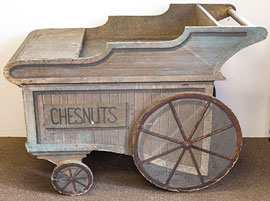 Wooden Chestnut Seller Cart