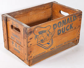  Donald Duck Soda Crate