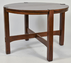 Stickley Brothers No. 130 Large Round Lamp Table