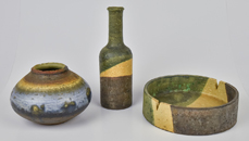 Three Pieces Of Marcello Fantoni For Raymor Mid-Century Pottery